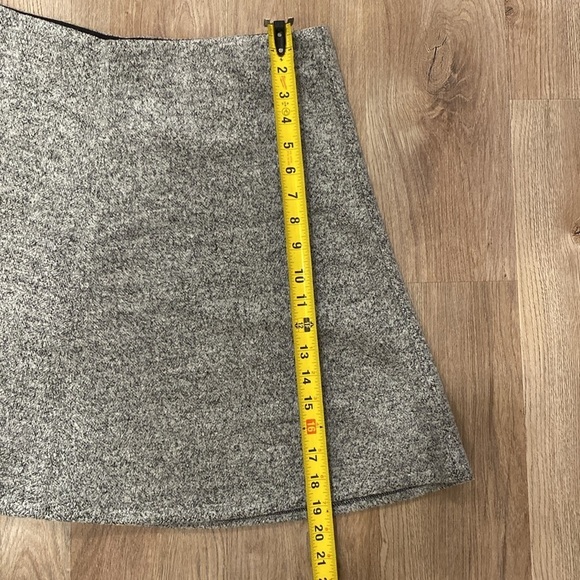 Womens Loft Skirt Size L Grey Formal Business Career Tweed Look Retro Casual - Picture 5 of 5